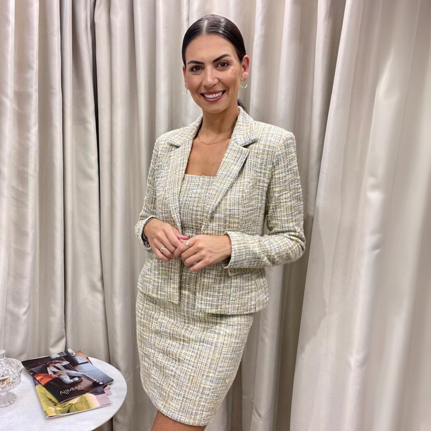 BLAZER ALFAIATARIA EM TWEED