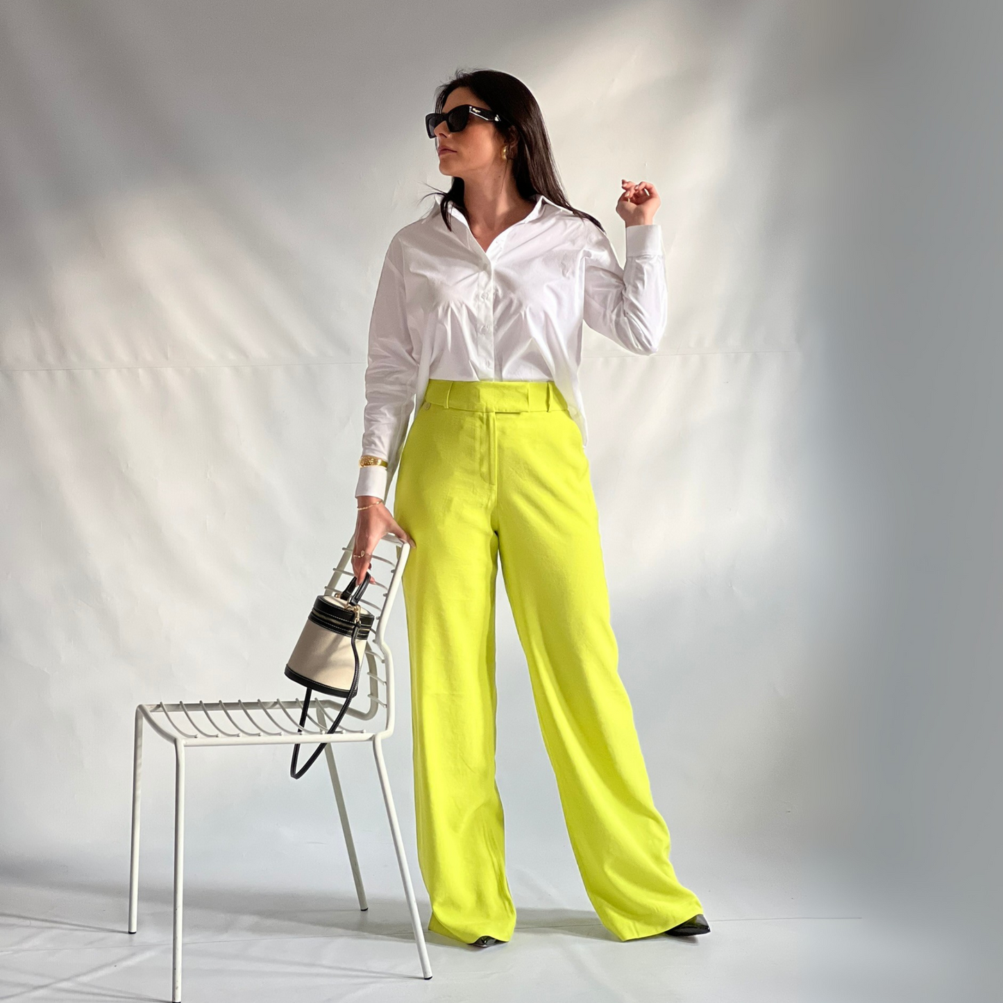 CALÇA PANTALONA EM VISCOSE