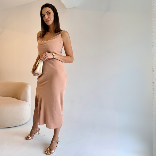 VESTIDO SLIP DRESS MIDI